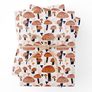 Orange Mushroom Fall Autumn Pattern  Sheets