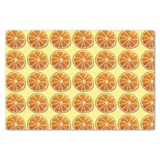 Orange slice citrus watercolour fruit pattern art tissue paper