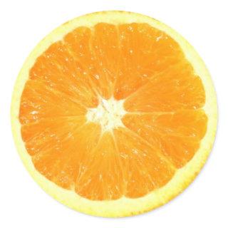 Orange Slice Classic Round Sticker