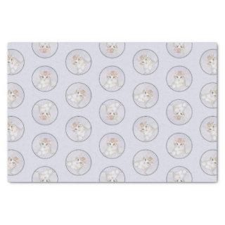 Orange Tabby Kitten Painting Cute Original Art Tissue Paper