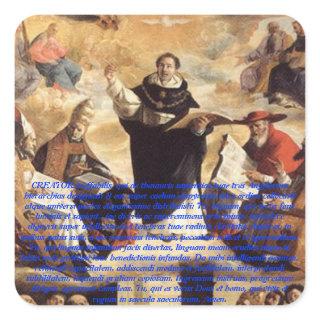 Oratio S. Thomae Aquinatis ante studium Square Sticker