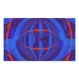 Orb Dark Blue sticker rectangle