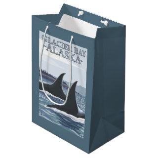 Orca Whales #1 - Glacier Bay, Alaska Medium Gift Bag