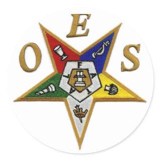 ORDER of the EASTERN STAR Classic Round Sticker