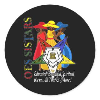 Order Of The Eastern Star Oes Ring Diva Sistar Of  Classic Round Sticker