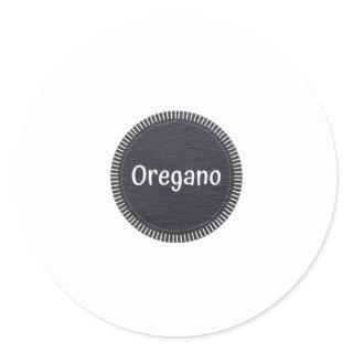 Oregano Classic Round Sticker