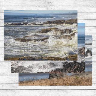 Oregon Beach Medley - Seastacks Waves & Salt Spray  Sheets