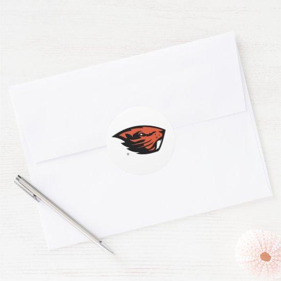 Oregon State Beavers | Beaver Head Classic Round Sticker