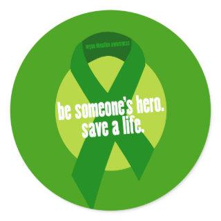 Organ Donation Awareness Stickers