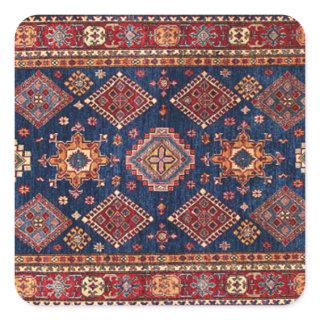 Oriental Persian  Turkish Rug Pattern Square Sticker