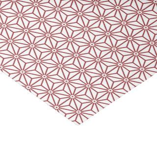 Oriental Red Shinshu Asanoha Japan Pattern Tissue Paper