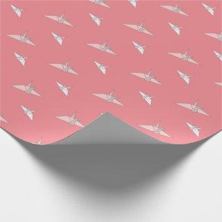 Origami Paper Cranes Salmon Pink