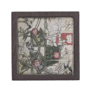 Original artwork for 'Trellis' wallpaper design, 1 Jewelry Box