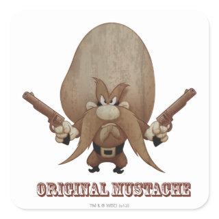 Original Mustache Square Sticker