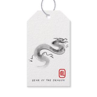 Original Painting Chinese Dragon Year Birthday GT Gift Tags