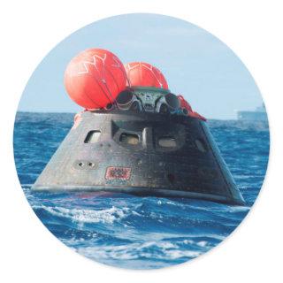 Orion Capsule Spacecraft Ocean Recovery Classic Round Sticker