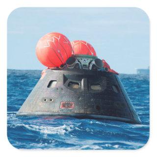 Orion Capsule Spacecraft Ocean Recovery Square Sticker