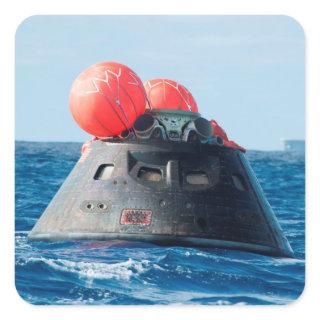 Orion Capsule Spacecraft Ocean Recovery Square Sticker