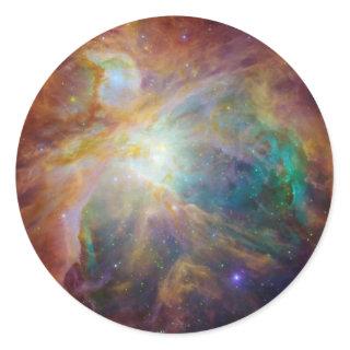 Orion Nebula Composite Classic Round Sticker