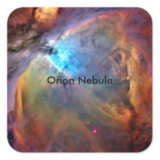 Orion Nebula Space Galaxy Square Sticker