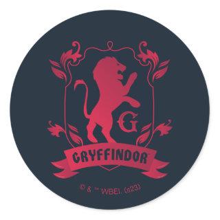 Ornate GRYFFINDOR™ House Crest Classic Round Sticker