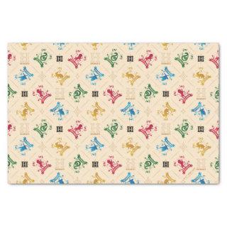 Ornate HOGWARTS™ House Crests Pattern Tissue Paper