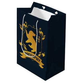 Ornate HUFFLEPUFF™ House Crest Medium Gift Bag