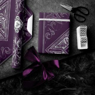 Ornate Opulence | Purple and Silver Jewel Flourish