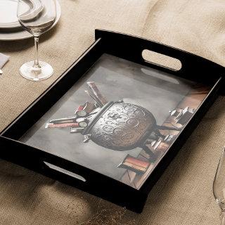 Ornate Witchcraft Cauldron with Spellcasting Items Tissue Paper