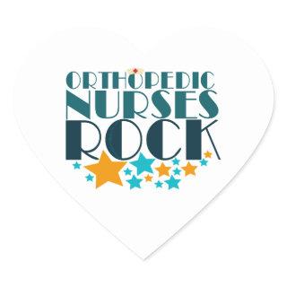 Orthopedic Nurses Rock Heart Sticker