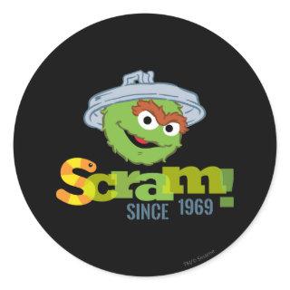 Oscar the Grouch 1969 Classic Round Sticker