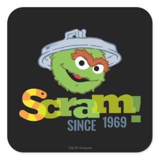 Oscar the Grouch 1969 Square Sticker