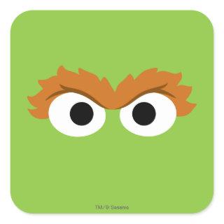 Oscar the Grouch Big Face Square Sticker