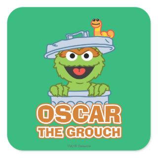 Oscar the Grouch Classic Style Square Sticker