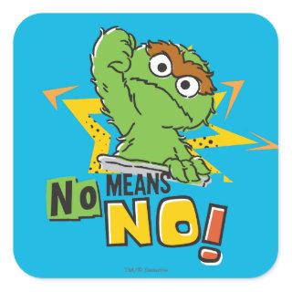 Oscar the Grouch Comic Square Sticker