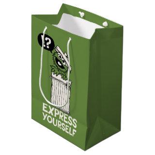 Oscar the Grouch Express Yourself Medium Gift Bag