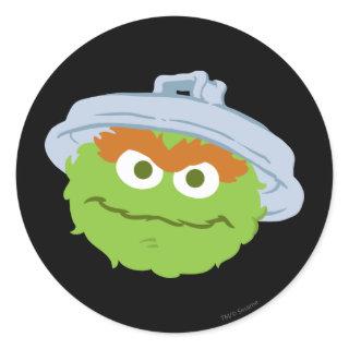 Oscar the Grouch Face Classic Round Sticker