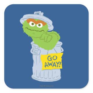 Oscar the Grouch Graphic Square Sticker