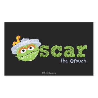 Oscar the Grouch Name Rectangular Sticker