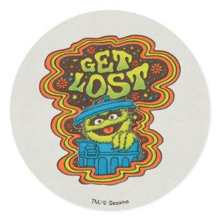 Oscar the Grouch | Psychedelic Classic Round Sticker