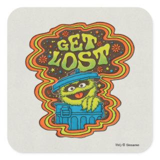 Oscar the Grouch | Psychedelic Square Sticker
