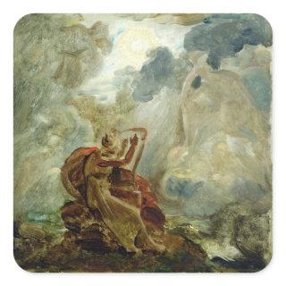 Ossian Conjures Up the Spirits Square Sticker