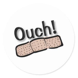 Ouch Classic Round Sticker