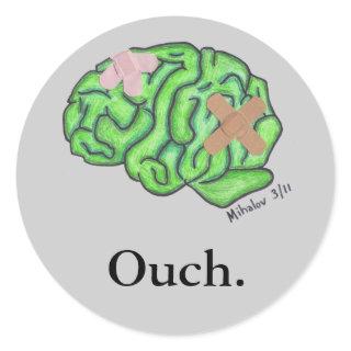 "Ouch" stickers