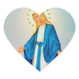 Our Lady Immaculate Conception Heart Sticker