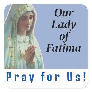Our Lady of Fatima Square Sticker