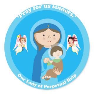 Our Lady of Perpetual Help Classic Round Sticker