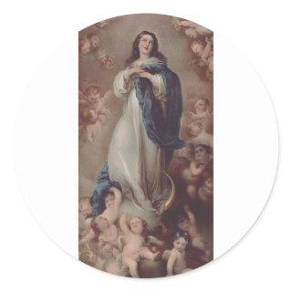 Our Lady of the Immaculate Conception Classic Round Sticker