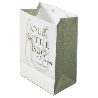 Our Little Bug Green Dragonfly Any Age Birthday Medium Gift Bag