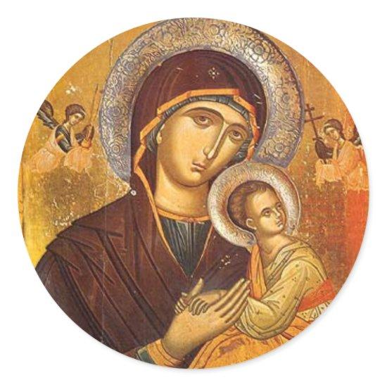 Our Mother of Perpetual Help Classic Round Sticker